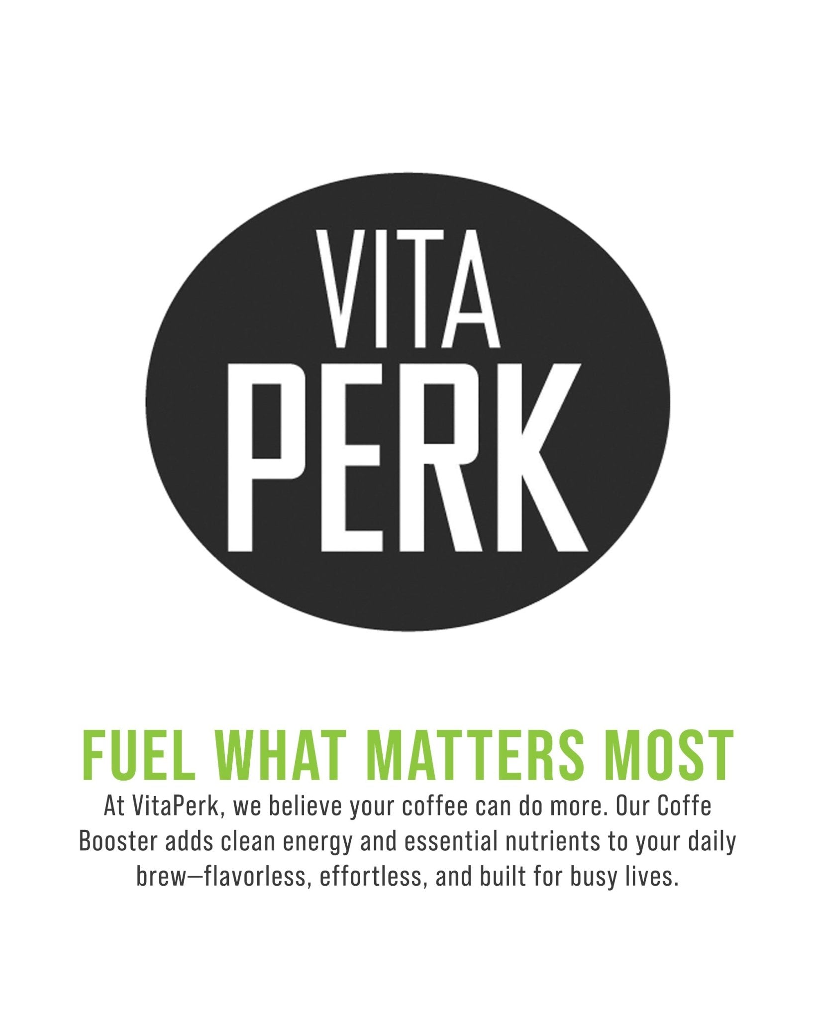Flavorless Energy Drink Powder - VitaPerk Coffee Booster - VitaPerk