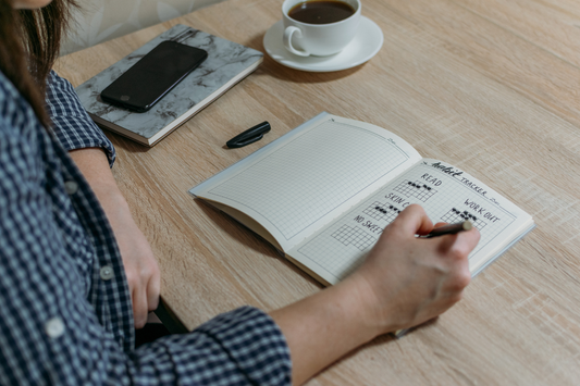 VitaPerk Coffee Habit Stacking with personal journal