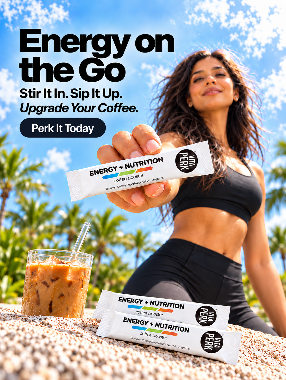 Flavorless Energy Drink Powder - VitaPerk Coffee Booster - VitaPerk