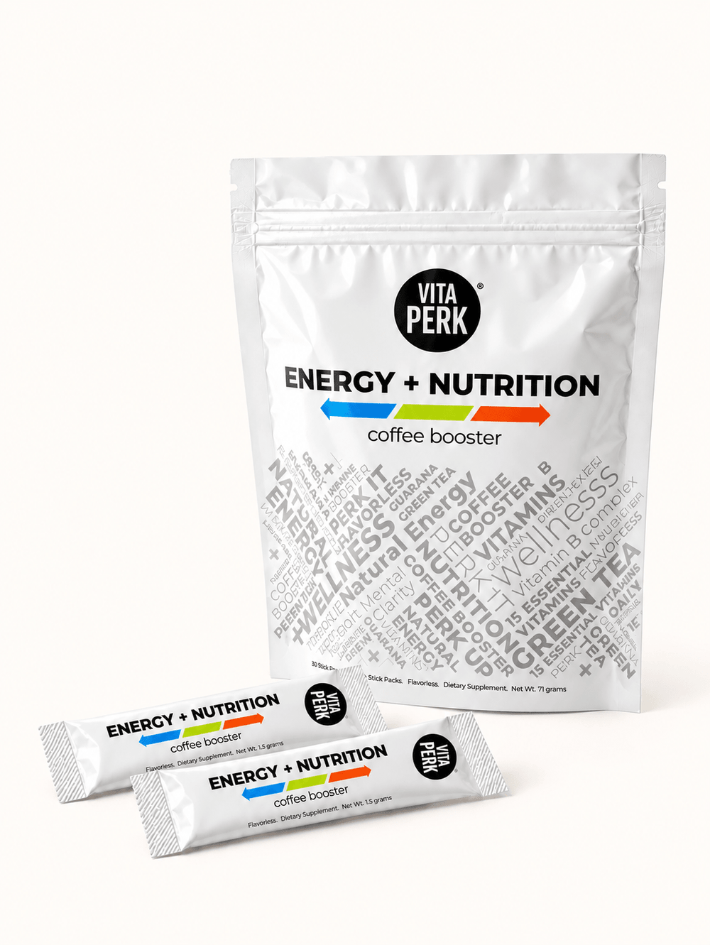 Flavorless Energy Drink Powder - VitaPerk Coffee Booster - VitaPerk